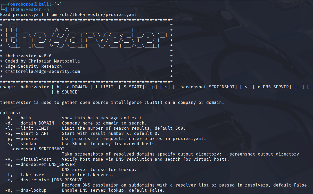 theHarvester